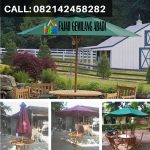 Payung Taman Kayu Jati – Tenda Payung Murah
