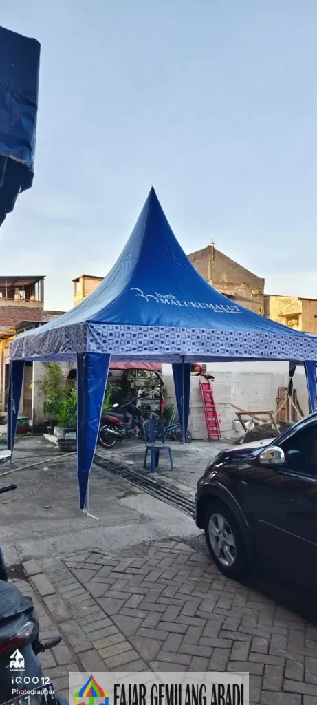 tenda kerucut custom bank maluku malut